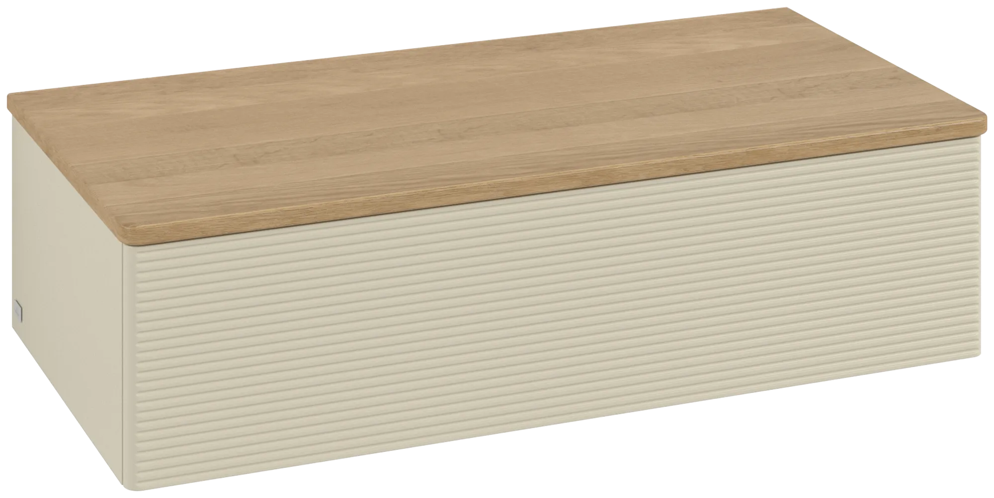 Villeroy & Boch Antao Sideboard L40, 1000x268x500mm, Silk Grey Matt/Lacquer/Honey Oak