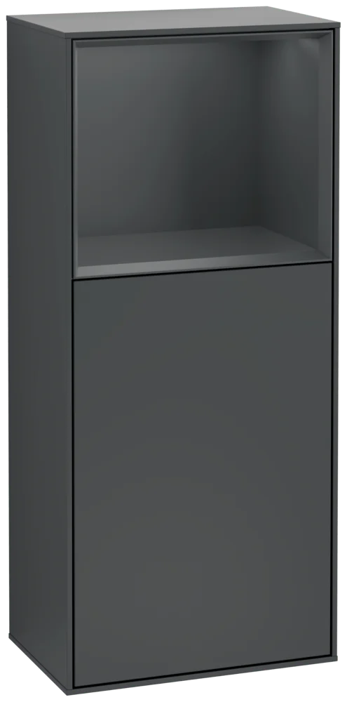 Villeroy & Boch Finion Seitenschrank G50 Midnight Blue Matt Lacquer 418x936x270 mm mit Beleuchtung und Push-to-open Funktion Villeroy & Boch Finion Seitenschrank G50 Midnight Blue Matt Lacquer 418x936x270 mm mit Beleuchtung und Push-to-open Funktion