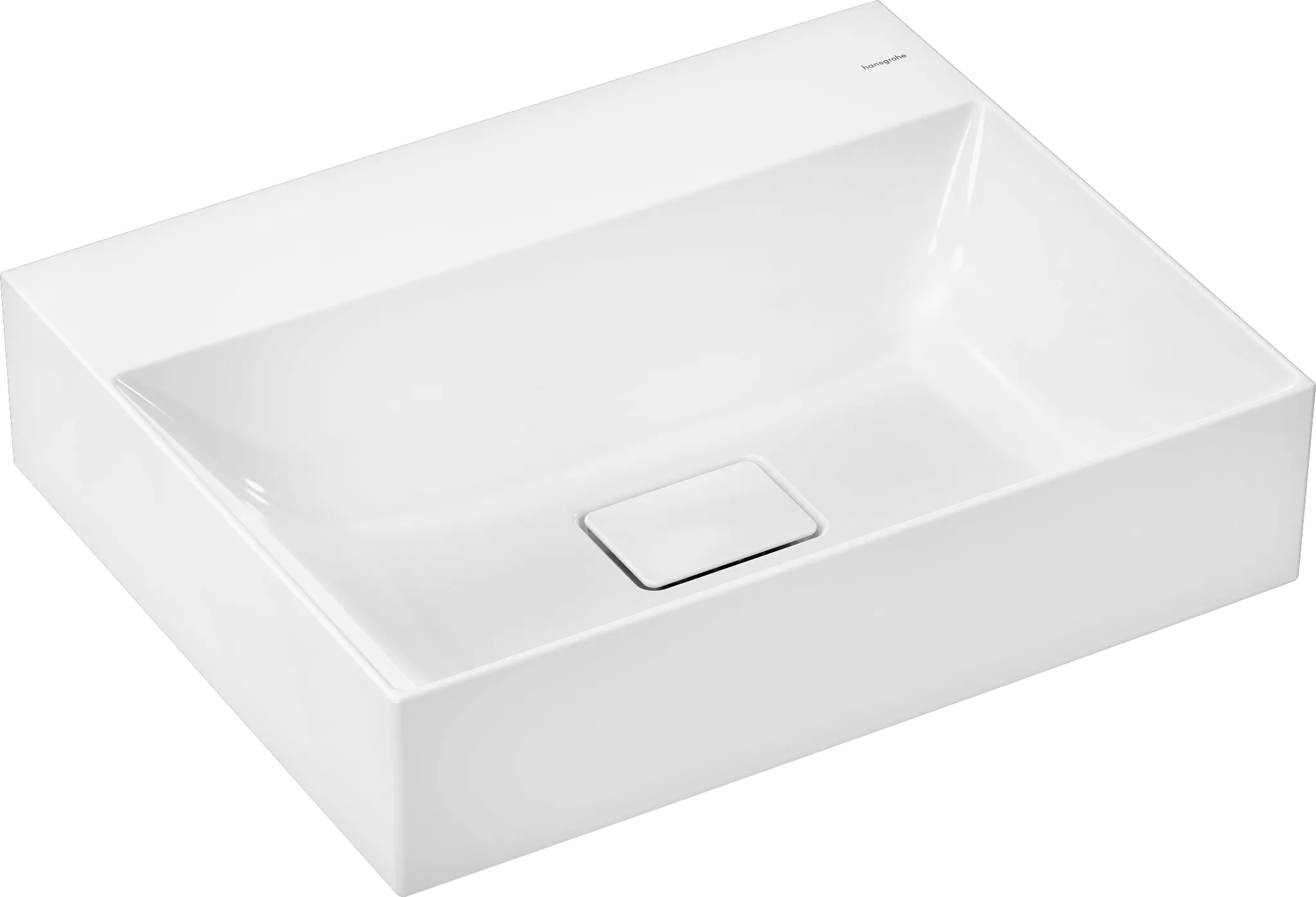 Hansgrohe Xevolos E Aufsatzwaschtisch geschliffen 600⁄480, SmartClean, Weiß Hansgrohe Xevolos E Aufsatzwaschtisch geschliffen 600⁄480, SmartClean, Weiß