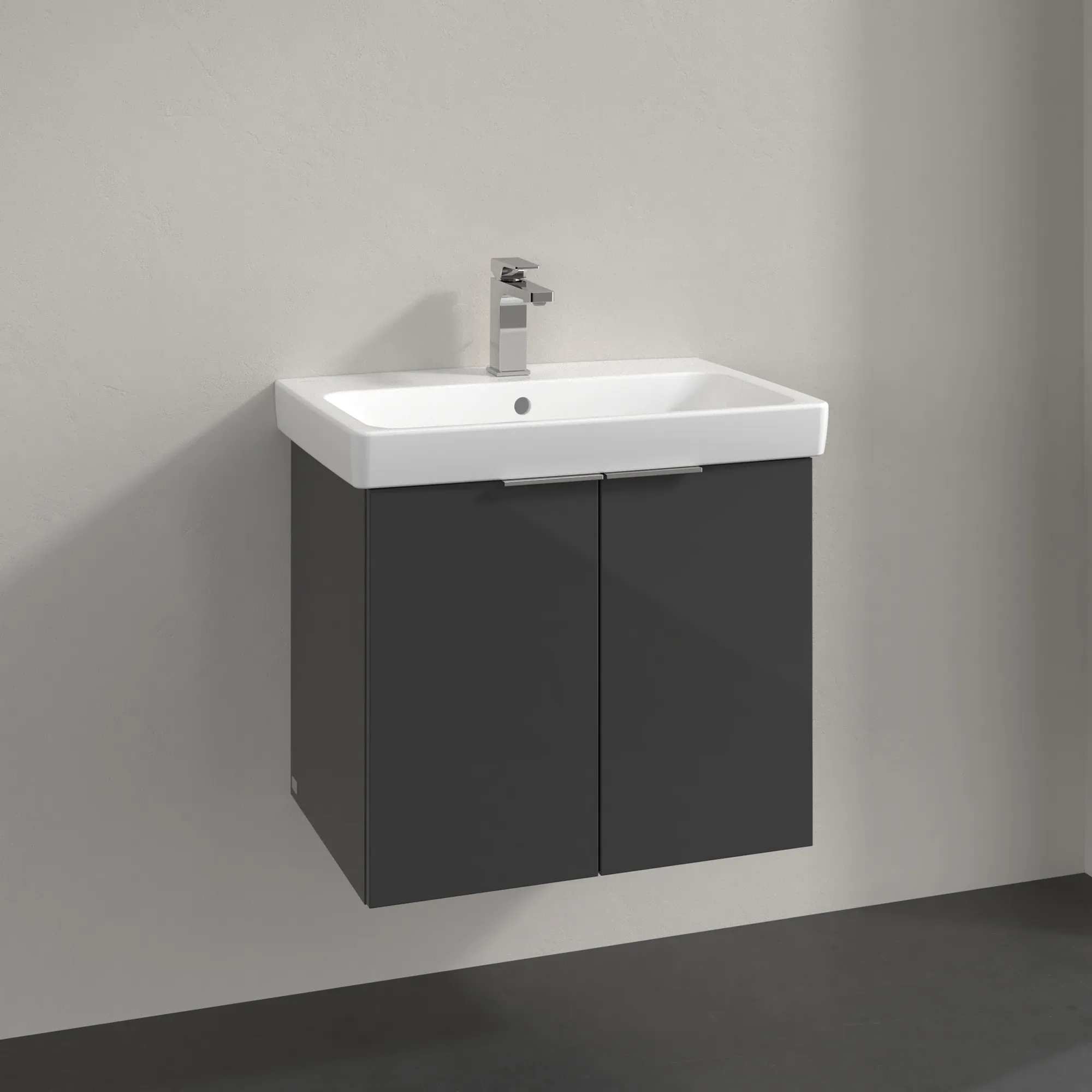 Villeroy & Boch Architectura Waschbeckenunterschrank B89100, 600x520x439 mm, 2 Türen, Grey