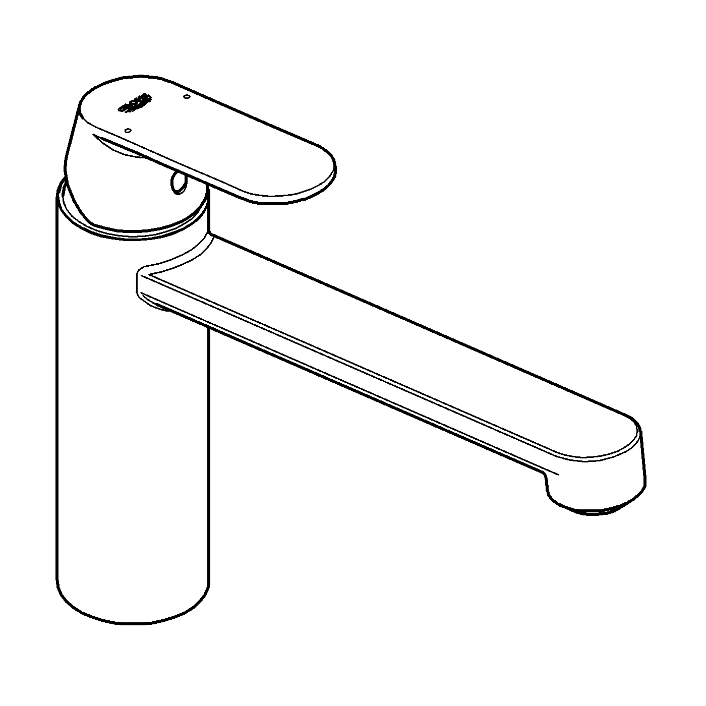 Grohe Eurosmart Cosmopolitan Einhand-Spültischbatterie, mittelhoher Auslauf, Einlochmontage, chrom Grohe Eurosmart Cosmopolitan Einhand-Spültischbatterie, mittelhoher Auslauf, Einlochmontage, chrom