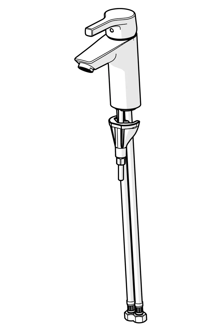 HA Einhebelmischer Waschtischbatterie HANSAPALENO XL 5642 Ausladung 110 mm DN15 Chrom