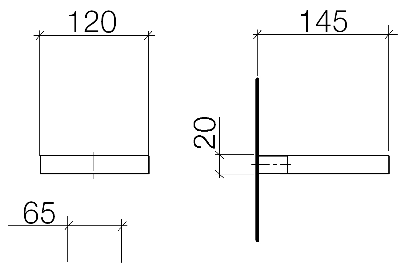 Meta.02 Seifenhalter Wandmodell 14,5 cm