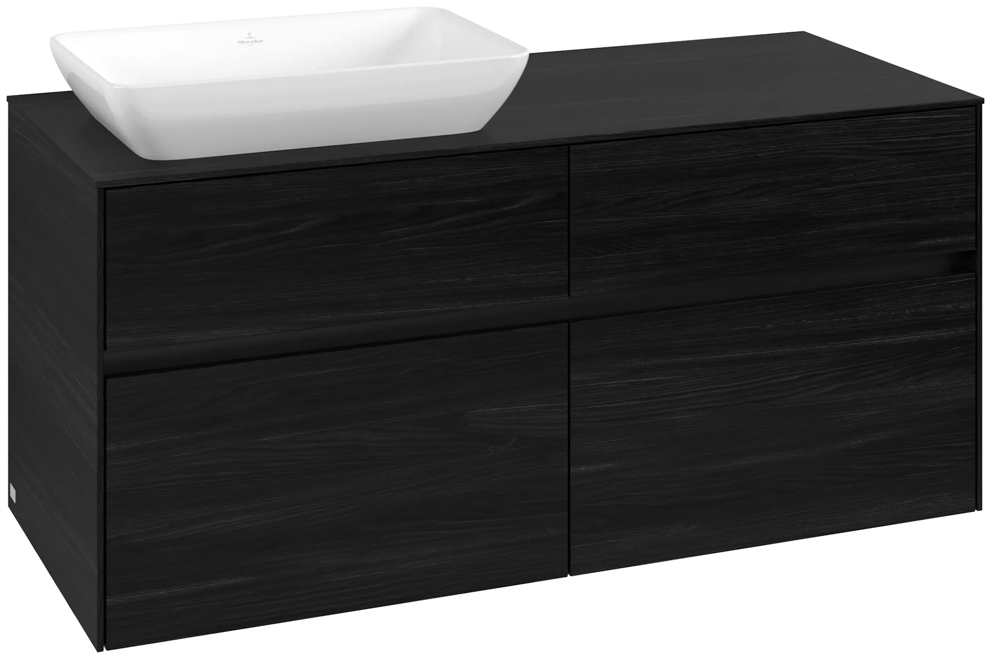 Villeroy & Boch Collaro Waschbeckenunterschrank C113B0, 1200x548x500mm, Black Oak