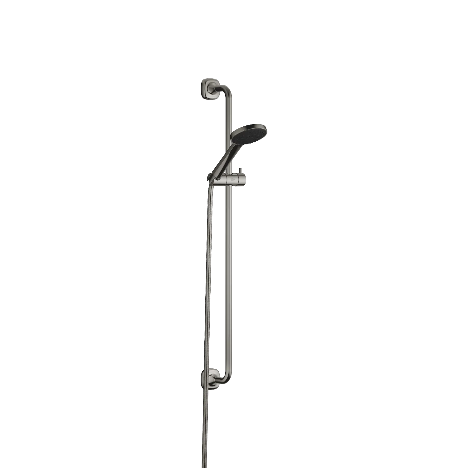 Dornbracht Duschgarnitur COYA ohne Handbrause, Dark Chrome, Stichmaß 800 mm, Rosetten 60 x 60 mm