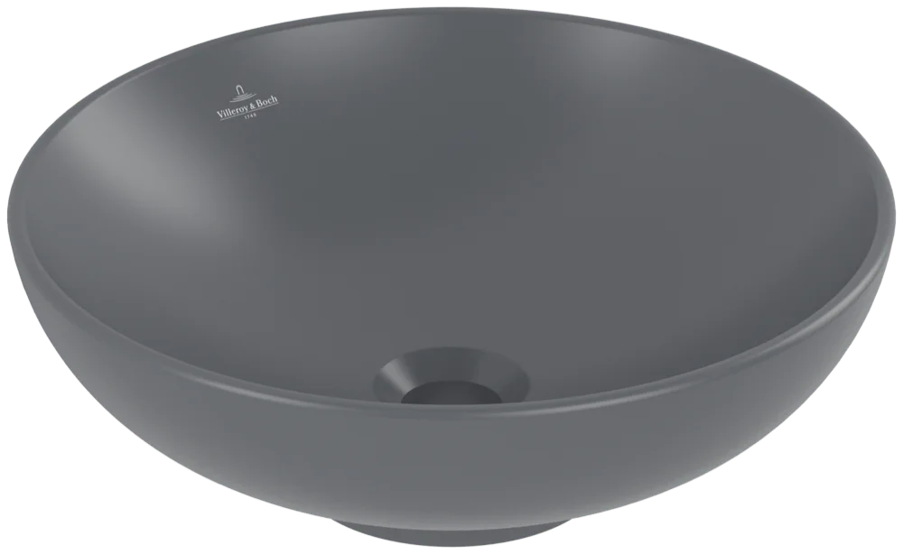 Villeroy & Boch Loop & Friends Aufsatzwaschbecken 420x420mm Graphite CeramicPlus