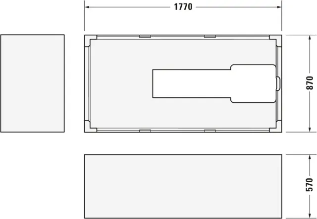 Badewannenträger für Starck 700050