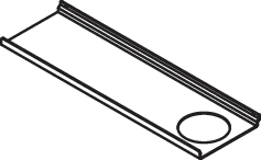 HEWI Ablage in 36 × 1,5 × 10,2 cm HEWI Ablage in 36 × 1,5 × 10,2 cm