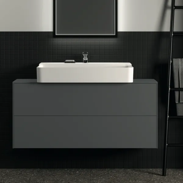 Ideal Standard Waschtischunterschrank Conca, 2 Auszüge, anthrazit