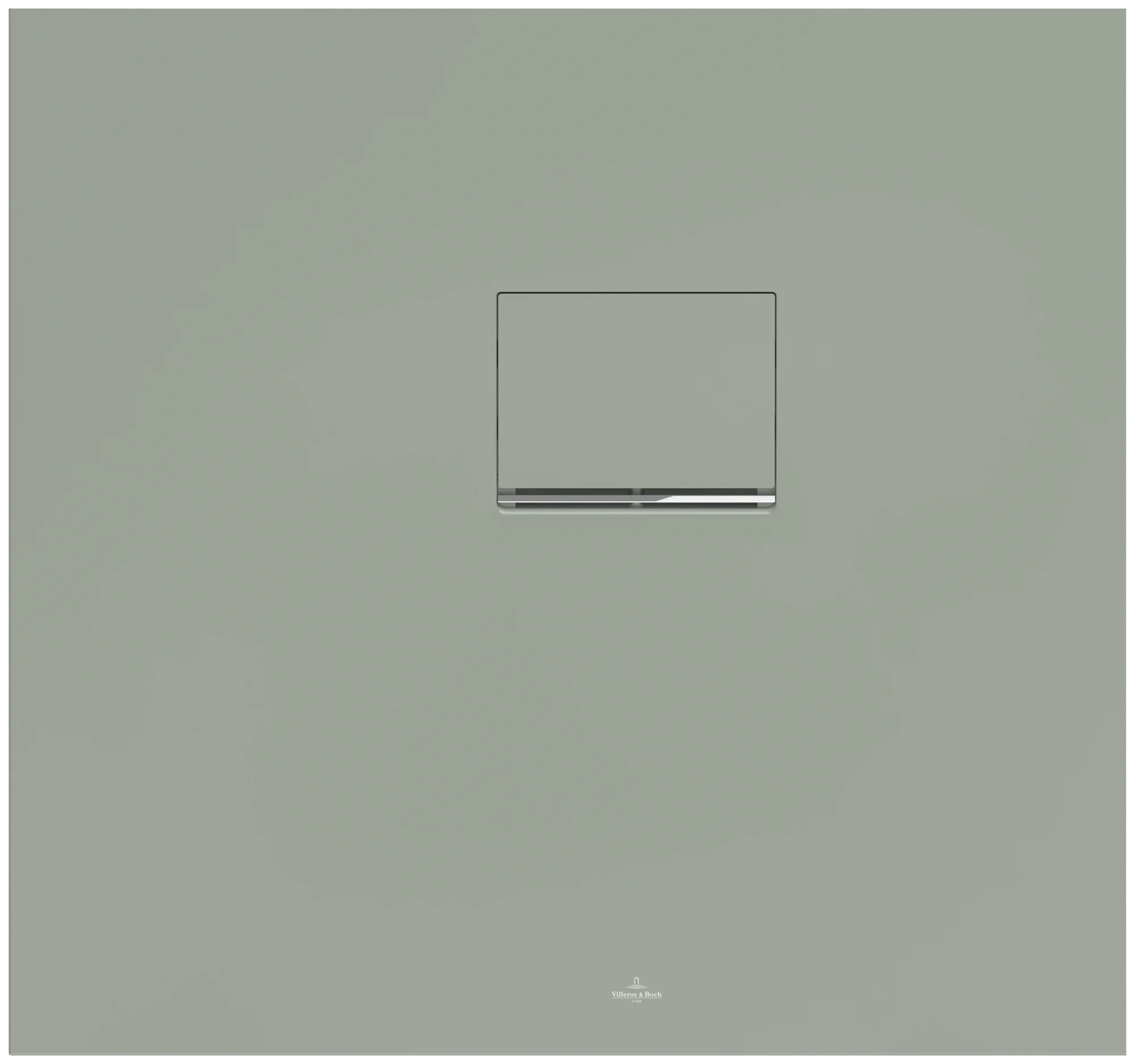 Villeroy & Boch Aufsatz-Duschwanne Squaro Infinity rechteckig 800 x 750 x 40 mm Innentiefe 15 mm Morning Green Quaryl matt flächenbündig Eckmontage rechts Antirutschklasse C