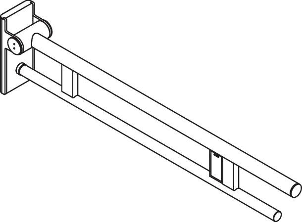 HEWI Toilettenstütze „System 900“, Befestigung verdeckt HEWI Toilettenstütze „System 900“, Befestigung verdeckt