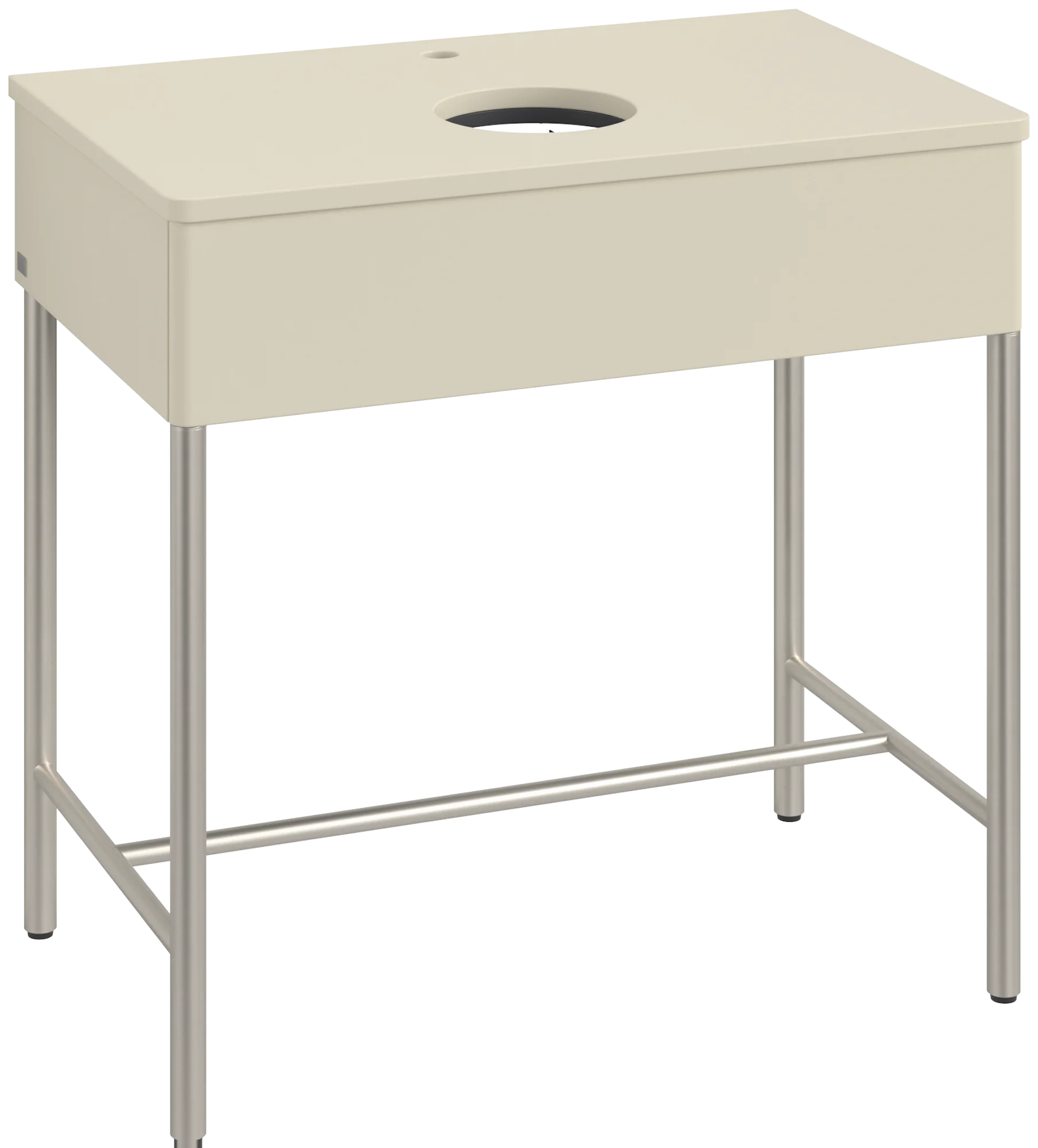 Villeroy & Boch Waschbeckenunterschrank Artis K60050, Silk Grey Matt Lacquer, 800x782x500mm, mit Metallgestell und Push-to-open Funktion