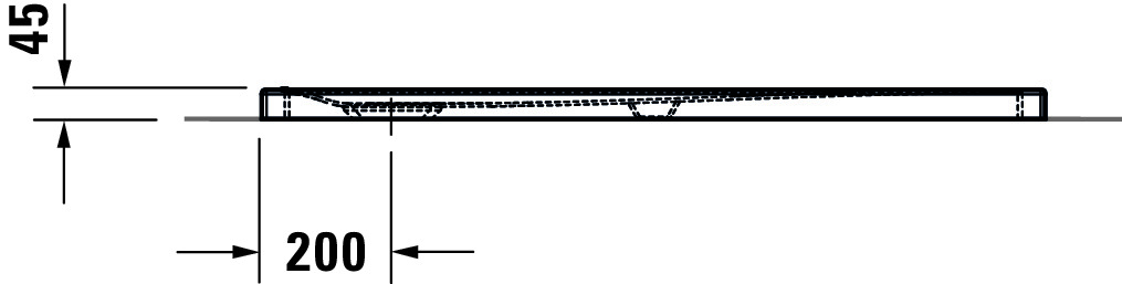 Duravit rechteck Duschwanne „Tempano“ 120 × 70 cm 