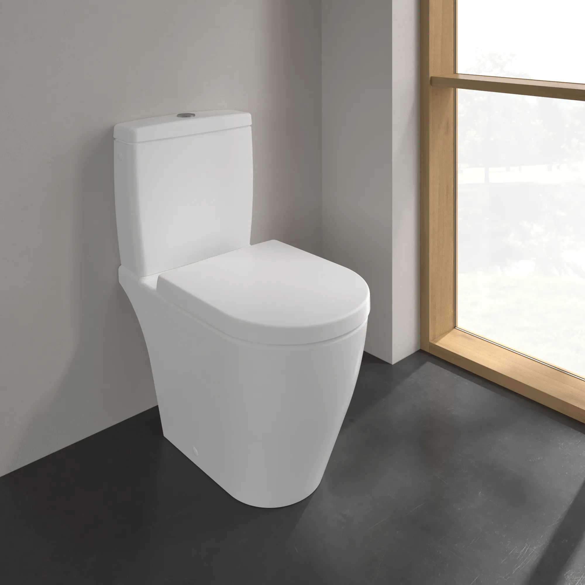 Villeroy & Boch Avento Tiefspül-WC spülrandlos 370x640mm Oval bodenstehend Abgang waagerecht Villeroy & Boch Avento Tiefspül-WC spülrandlos 370x640mm Oval bodenstehend Abgang waagerecht