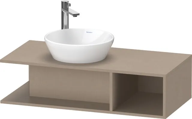 Duravit Waschtischunterschrank wandhängend „D-Neo“ 100 × 26 × 48 cm Leinen