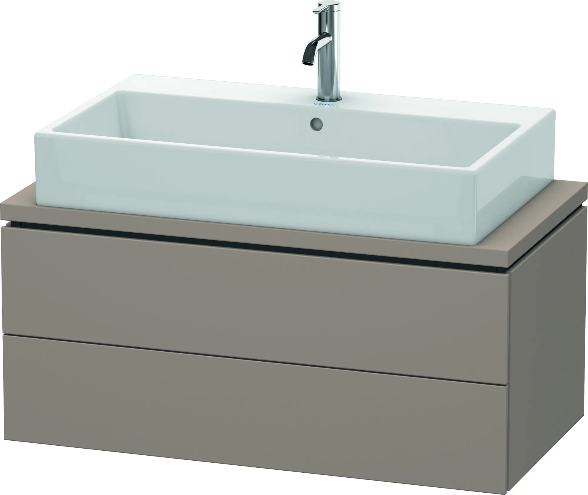 Duravit Waschtischunterschrank wandhängend „L-Cube“ 92 × 40 × 47,7 cm Basalt Matt Duravit Waschtischunterschrank wandhängend „L-Cube“ 92 × 40 × 47,7 cm Basalt Matt