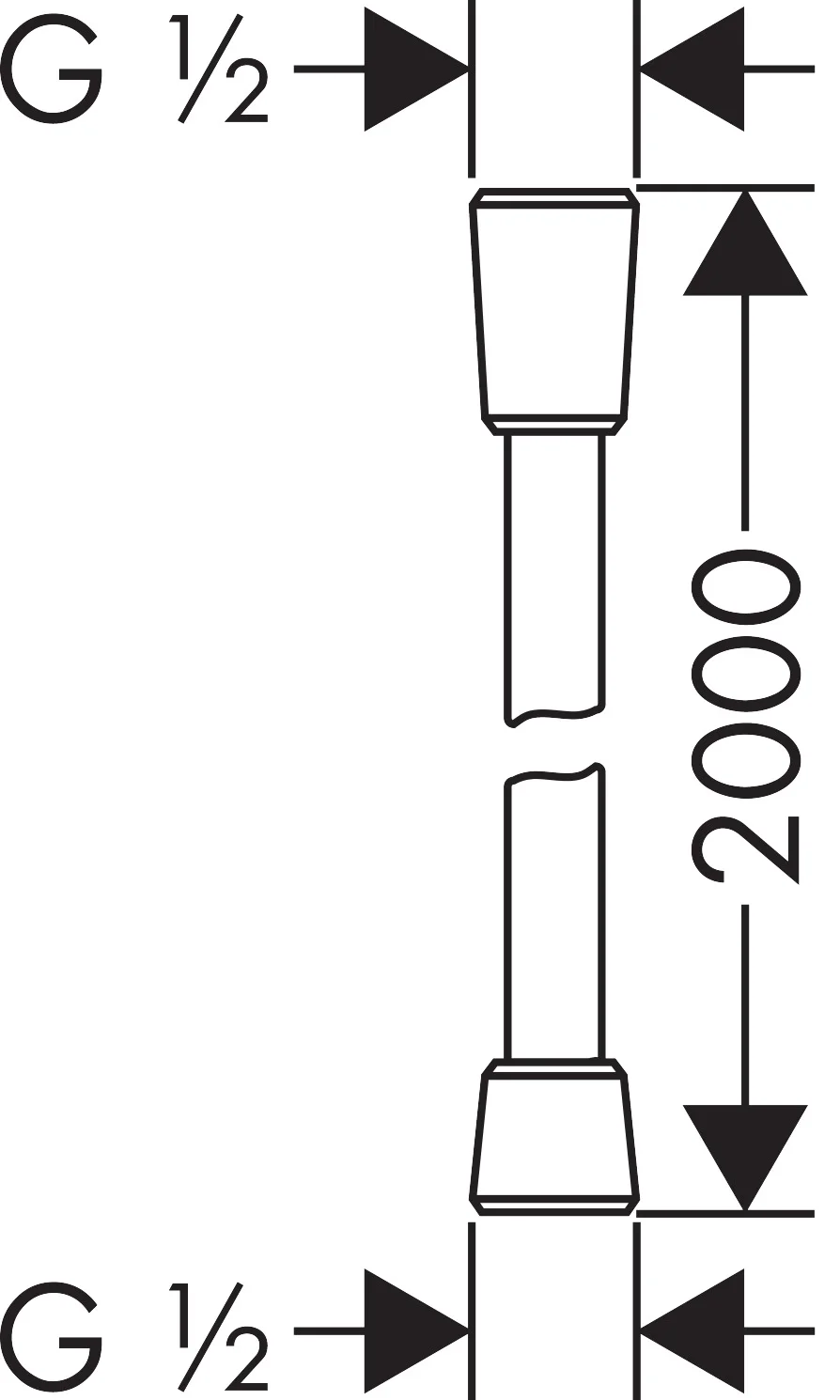 Hansgrohe Isiflex Brauseschlauch 200 cm, Chrom Hansgrohe Isiflex Brauseschlauch 200 cm, Chrom