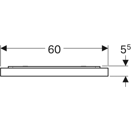 Geberit Spiegel „Xeno2“ 60 × 71 cm, rechteckig