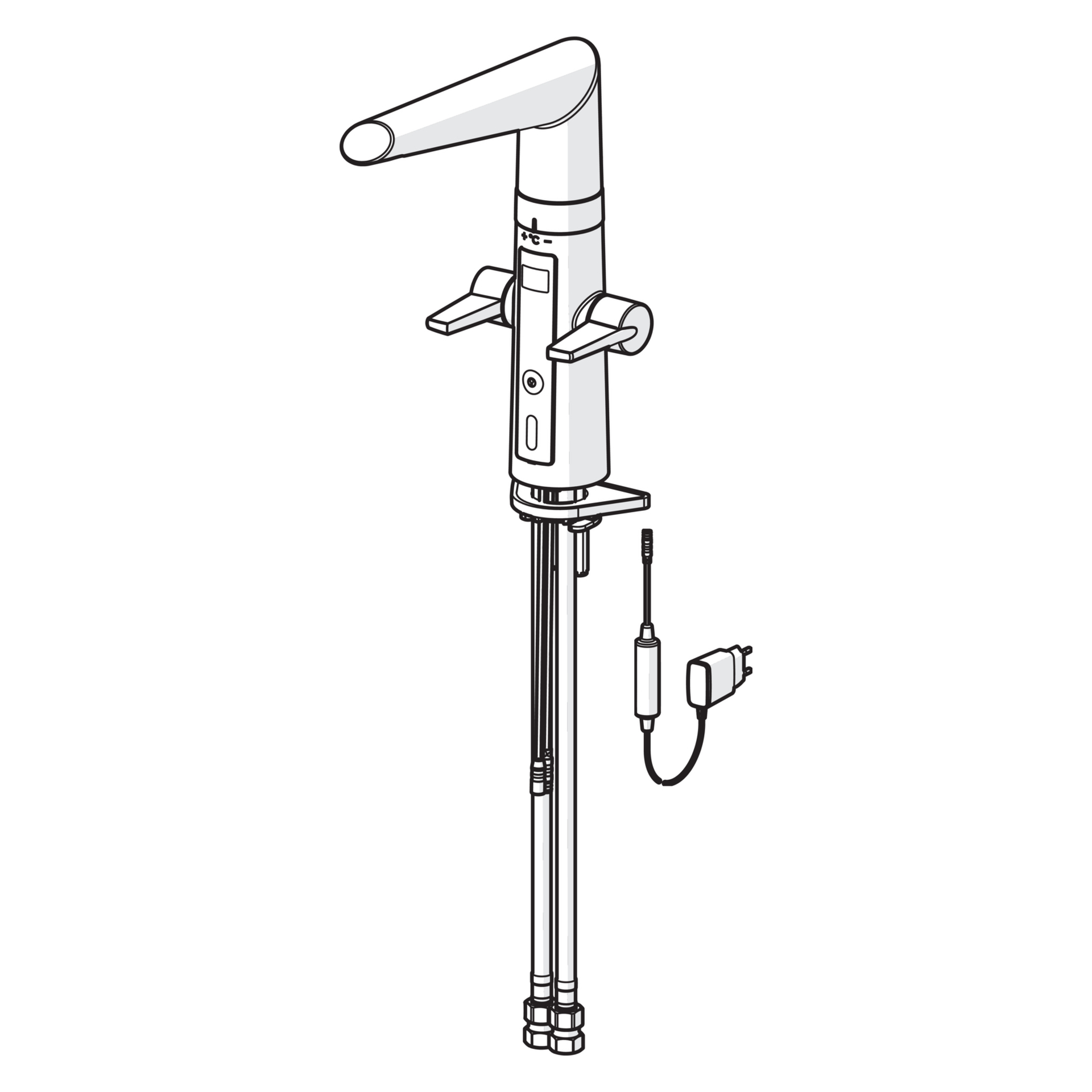 HA Küchenarm. HANSAFIT 6523 230/5 V Ausld. 193 mm DN15 chr