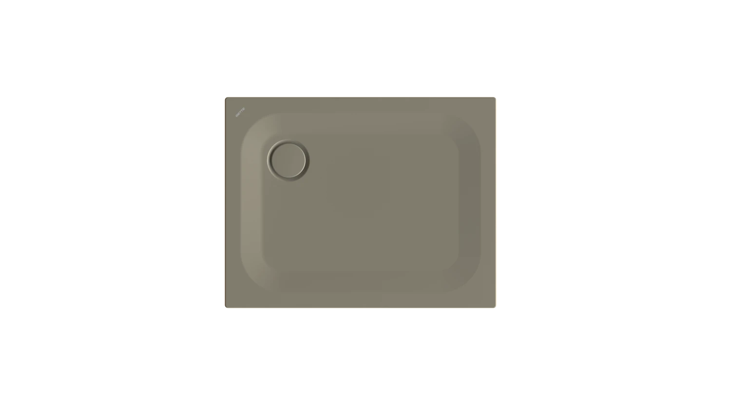 Bette rechteck Duschwanne „BetteUltra“ 900 × 700 mm mit BetteAntirutsch Pro, ohne Oberflächenveredelung, ohne Wannenträger, in Graphite