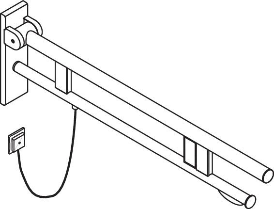 HEWI Stützklappgriff „System 900“ HEWI Stützklappgriff „System 900“