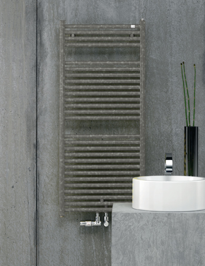 Zehnder Design-Heizkörper Troja TG-070-060-05 716x35x600 Grey Alu Farbe: Grey Aluminium (glänzend)|Größe: 60 × 71,6 cm Image
