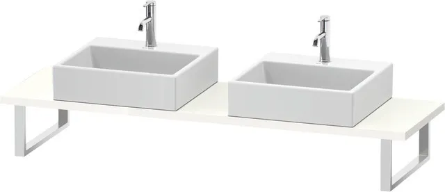 Duravit Konsole „DuraStyle“, links und rechts in Weiß Hochglanz