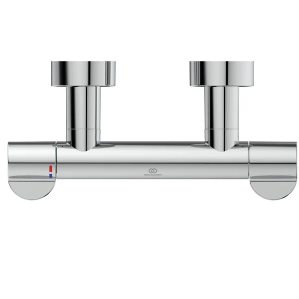 Ideal Standard Ceraplus Safe Brausethermostat mit thermischer Desinfektion und absperrbaren S-Anschlüssen Chrom