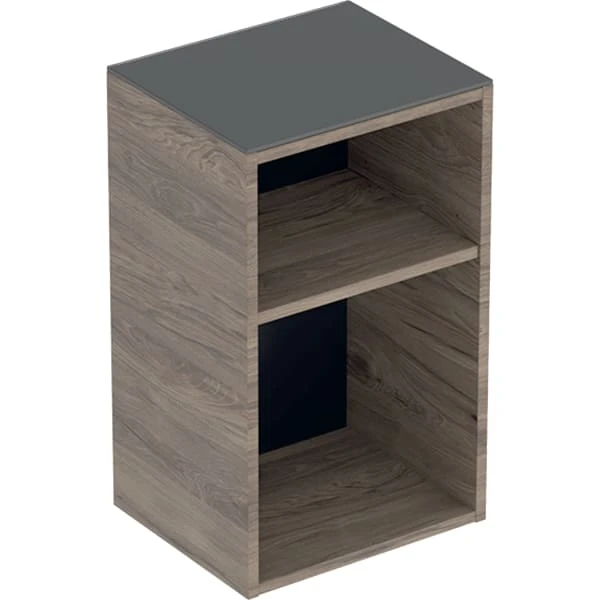 Geberit Hochschrank „Smyle“ Nussbaum hickory / Melamin Holzstruktur