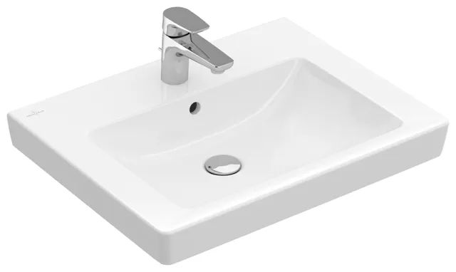 Villeroy & Boch Wandwaschtisch geschliffen „Subway 2.0“ 600 × 470 × 150 mm, mit Hahnlochbohrung, Hahnlochposition mittig, mit Hahnlochbank in Weiß Alpin Villeroy & Boch Wandwaschtisch geschliffen „Subway 2.0“ 600 × 470 × 150 mm, mit Hahnlochbohrung, Hahnlochposition mittig, mit Hahnlochbank in Weiß Alpin