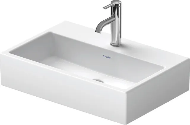 Wandwaschtisch Compact geschliffen „Vero Air“ 60 × 40 × 16 cm, Hahnlochposition mittig Wandwaschtisch Compact geschliffen „Vero Air“ 60 × 40 × 16 cm, Hahnlochposition mittig