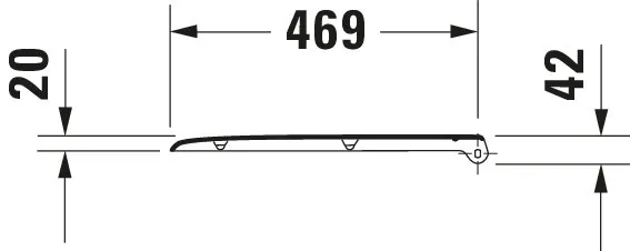 Duravit WC-Sitz „D-Code“ Vital 36,1 × 48,5 × 4,3 cm in, Scharniere Edelstahl Duravit WC-Sitz „D-Code“ Vital 36,1 × 48,5 × 4,3 cm in, Scharniere Edelstahl