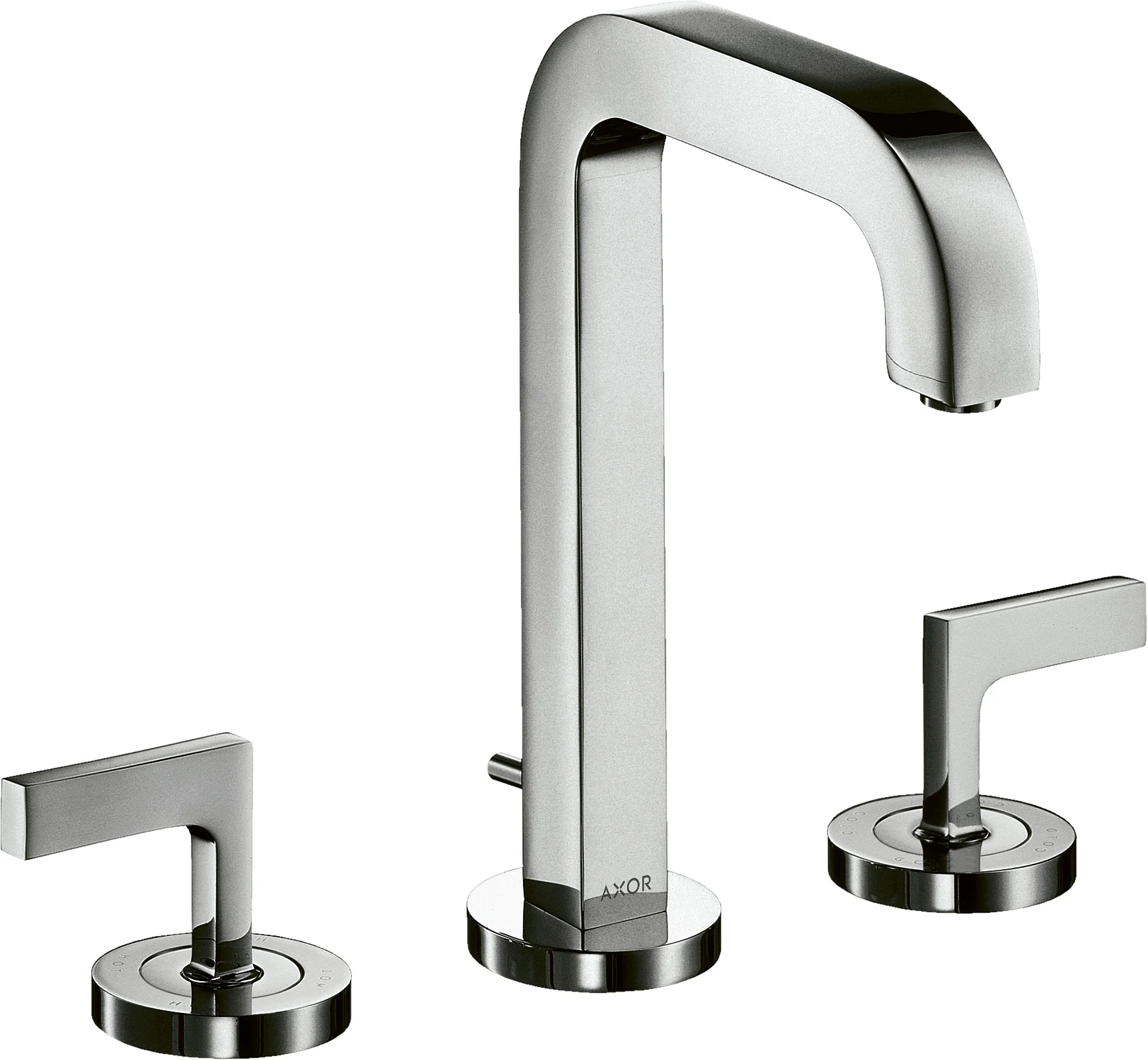 Hansgrohe AXOR Citterio 3-Loch Waschtischarmatur Chrom, Ausladung 140 mm, ComfortZone 170, Hebelgriff, Normalstrahl, max. Durchfluss 5 l/min Hansgrohe AXOR Citterio 3-Loch Waschtischarmatur Chrom, Ausladung 140 mm, ComfortZone 170, Hebelgriff, Normalstrahl, max. Durchfluss 5 l/min