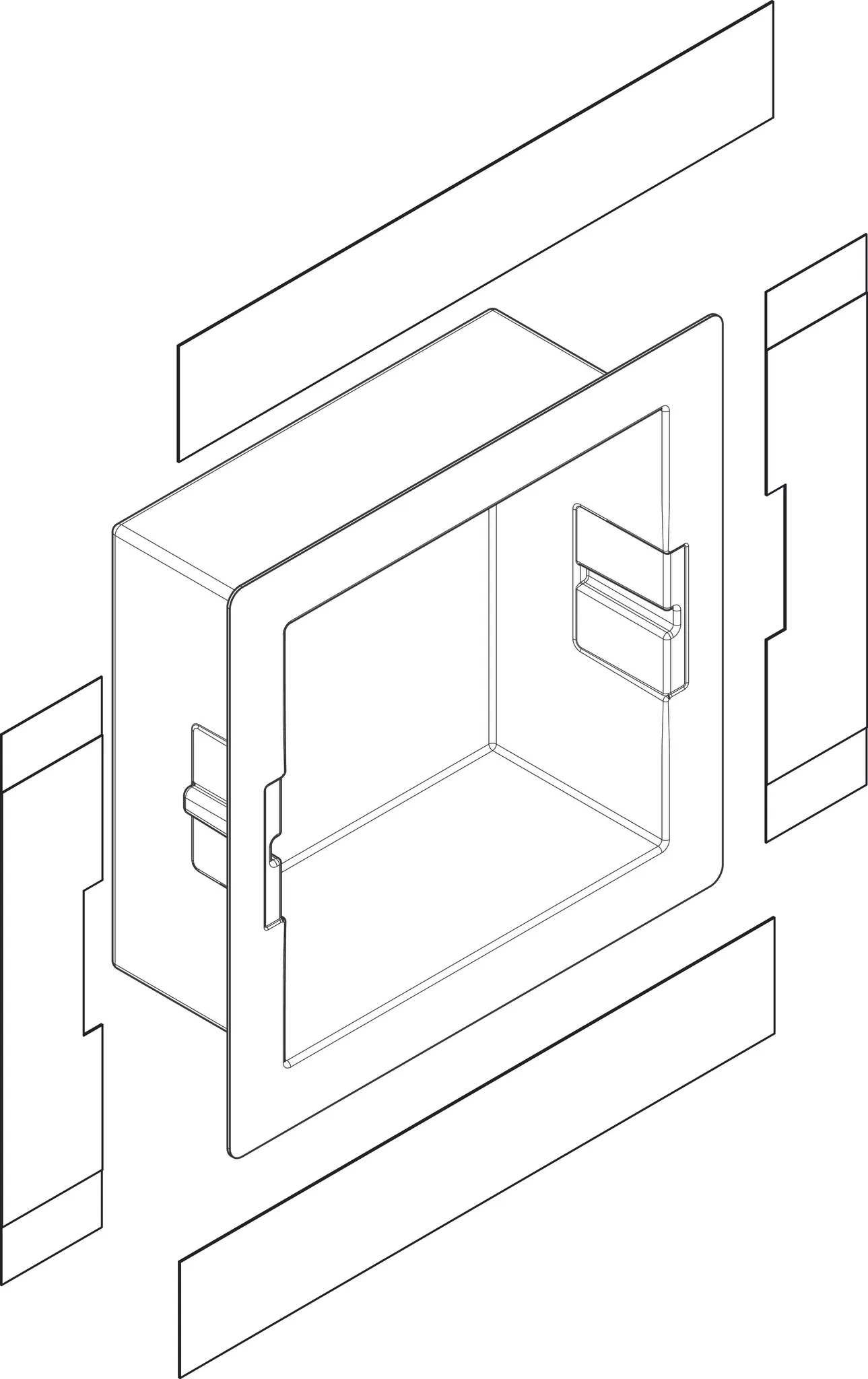 Hansgrohe Black Box Wandnische 30x30x14