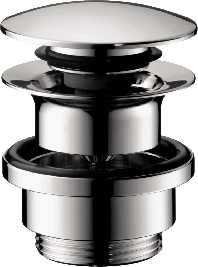 Ablaufventil push-open DN32 chrom mit Überlaufloch