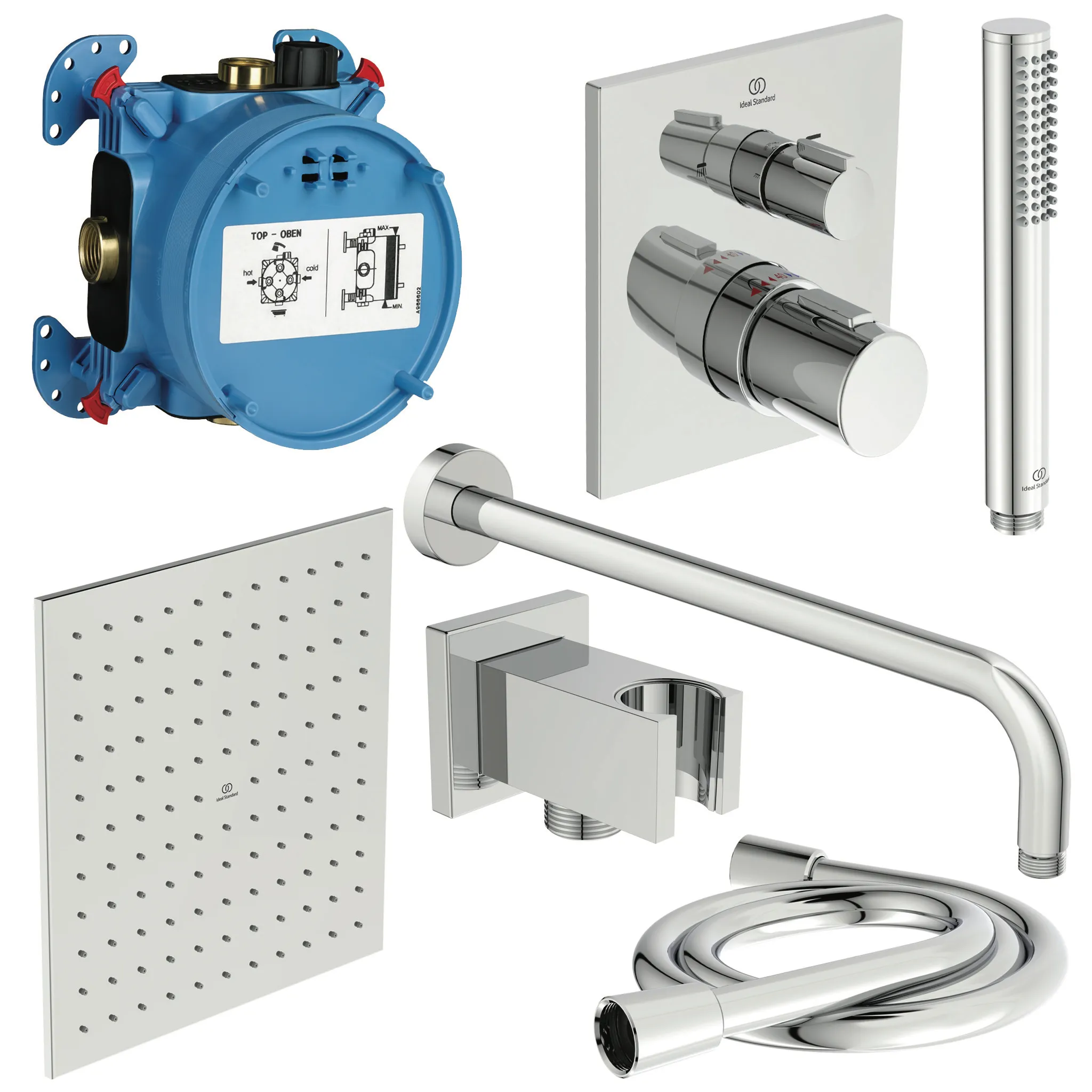 Armaturen-Bundle Unterputz Ceratherm C100 Magnetic Grey