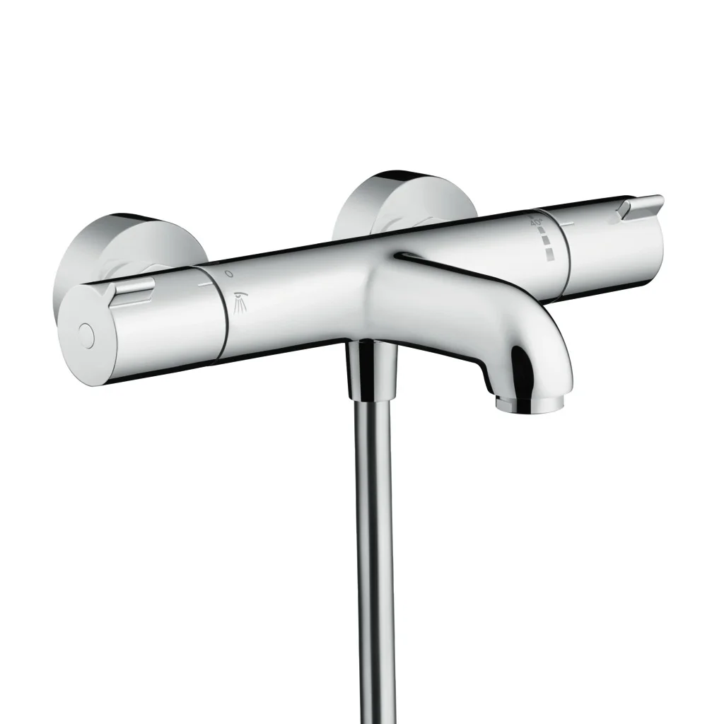 Hansgrohe Ecostat 1001 CL Wannenthermostat Aufputz Chrom, Ausladung 182 mm, 2 Verbraucher, Normalstrahl, max. Durchfluss 20 l/min