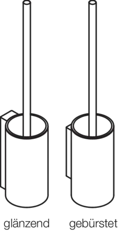 WC-Bürstengarnitur, Metall, PVD, zur Wandmontage, in Farbe CK (messing glänzend) WC-Bürstengarnitur, Metall, PVD, zur Wandmontage, in Farbe CK (messing glänzend)
