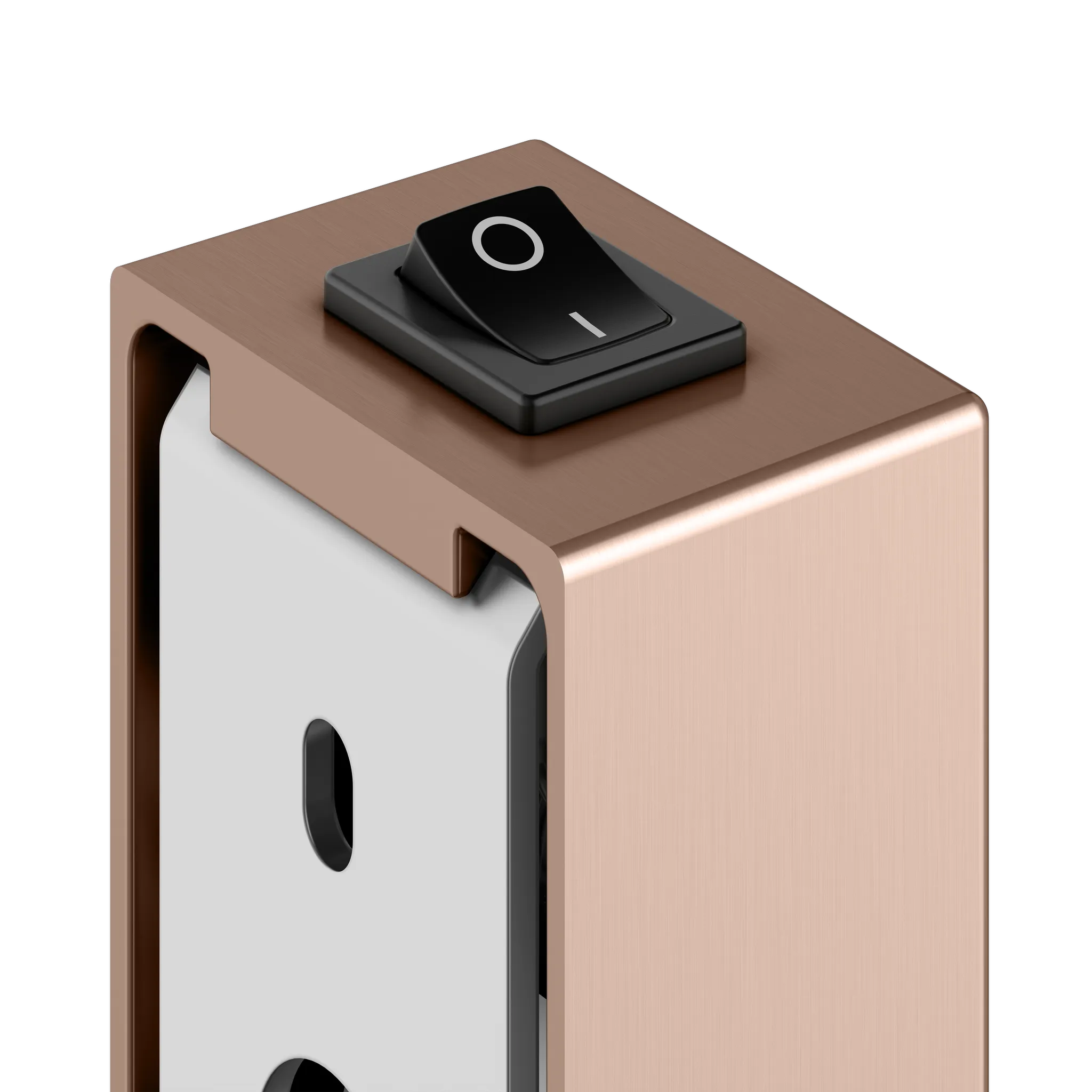 KEUCO Kosmetikspiegel mit Wippschalter „iLook_move“ Rund, mit Beleuchtung in Rotgold (gebürstet), ⌀ 212 mm KEUCO Kosmetikspiegel mit Wippschalter „iLook_move“ Rund, mit Beleuchtung in Rotgold (gebürstet), ⌀ 212 mm