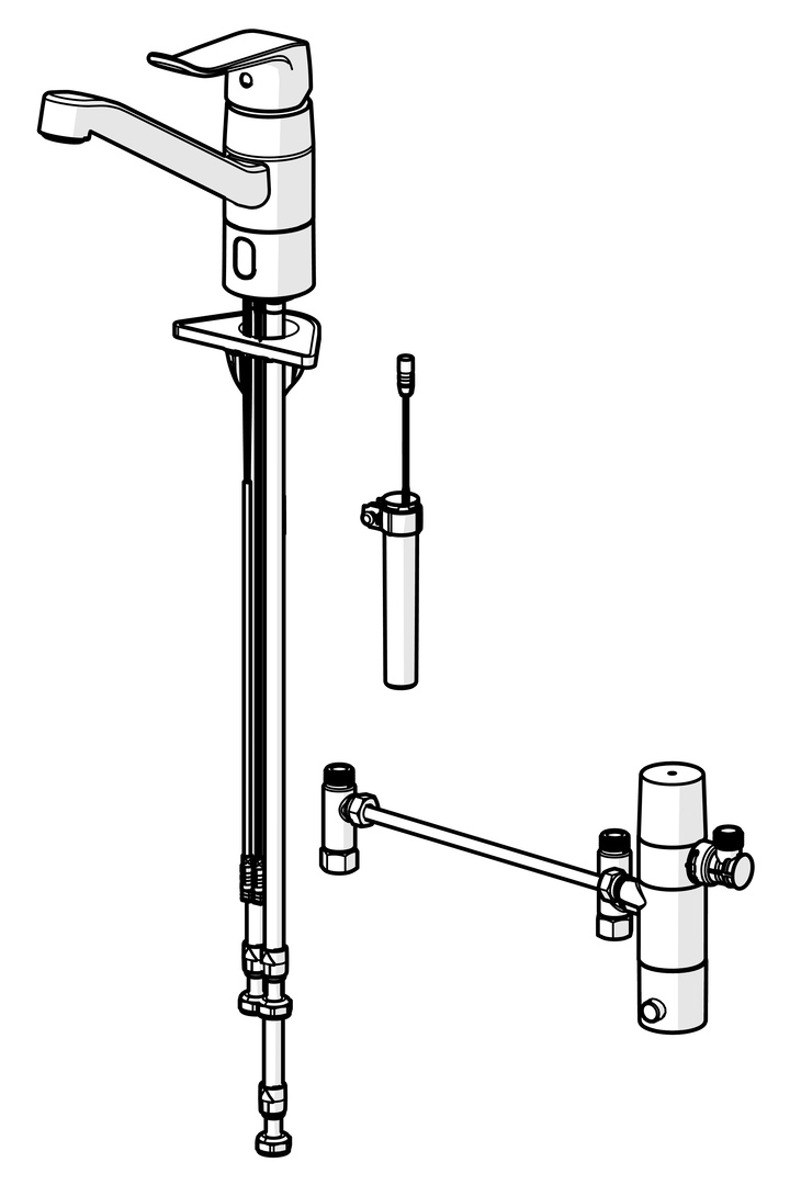 EHM Küchenarmatur HansaCARE 4613 3V, Bluetooth Ausladung 214 mm Chrom EHM Küchenarmatur HansaCARE 4613 3V, Bluetooth Ausladung 214 mm Chrom