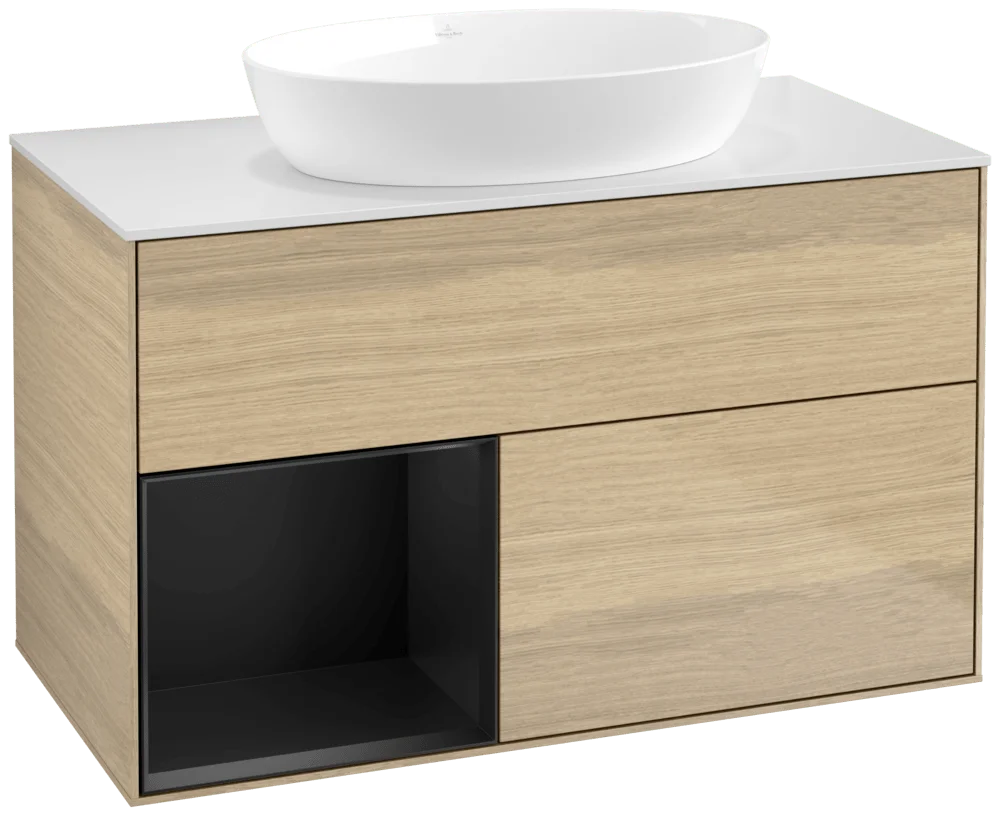 Villeroy & Boch Waschbeckenunterschrank Finion FA1, 1000 x 603 x 501 mm, mit Beleuchtung