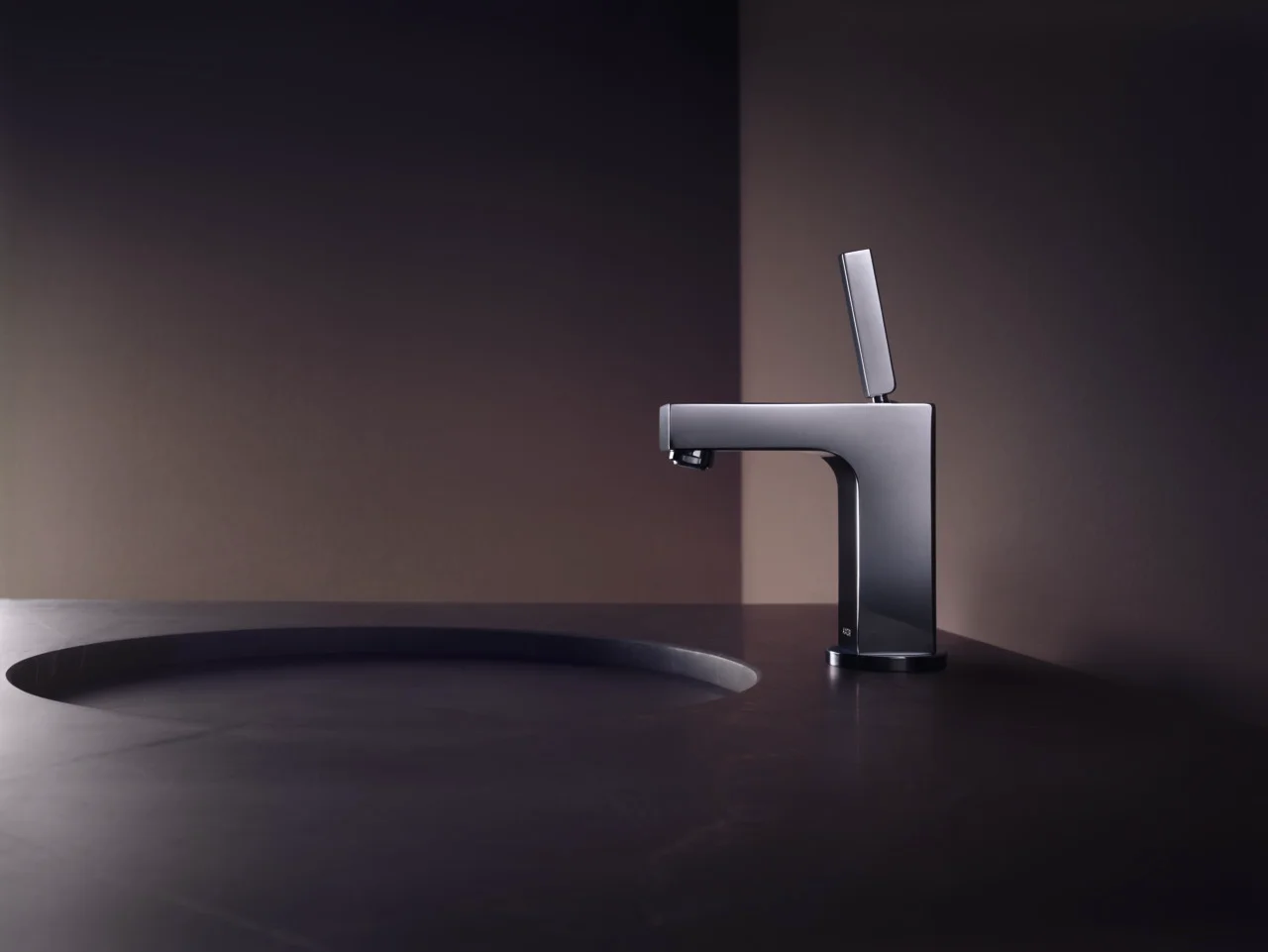Hansgrohe Axor Citterio Einhebel-Waschtischmischer chrom, Ausladung 104 mm, Auslaufhöhe 112 mm, ComfortZone 110, Pingriff, Normalstrahl, max. Durchflussmenge 5 l/min, Keramikmischsystem, für Durchlauferhitzer geeignet