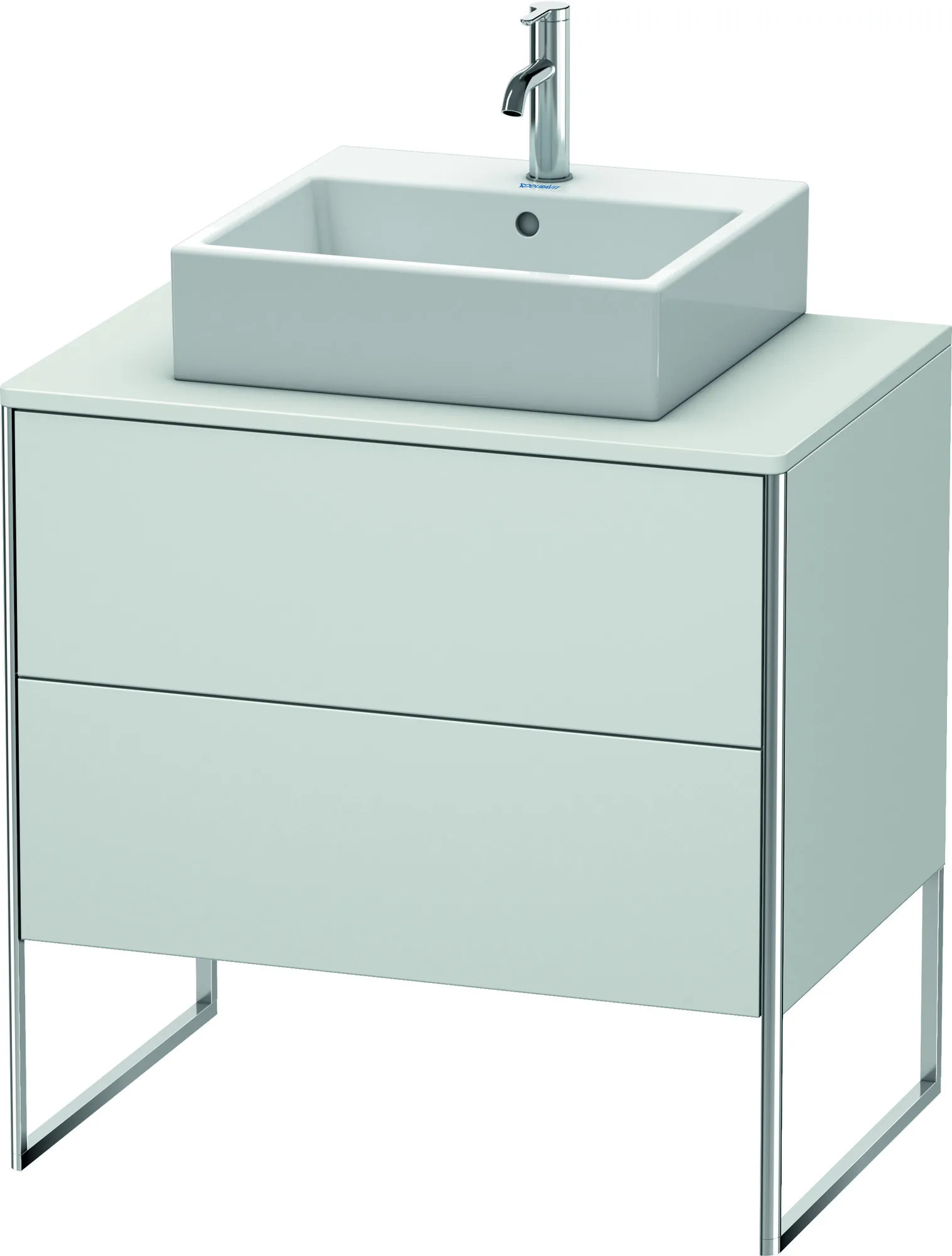 Duravit Waschtischunterschrank bodenstehend „XSquare“ 80 × 77,8 × 54,8 cm Weiß Seidenmatt