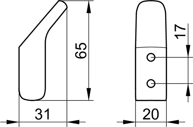 Collection Moll Handtuchhaken Messing gebürstet Collection Moll Handtuchhaken Messing gebürstet