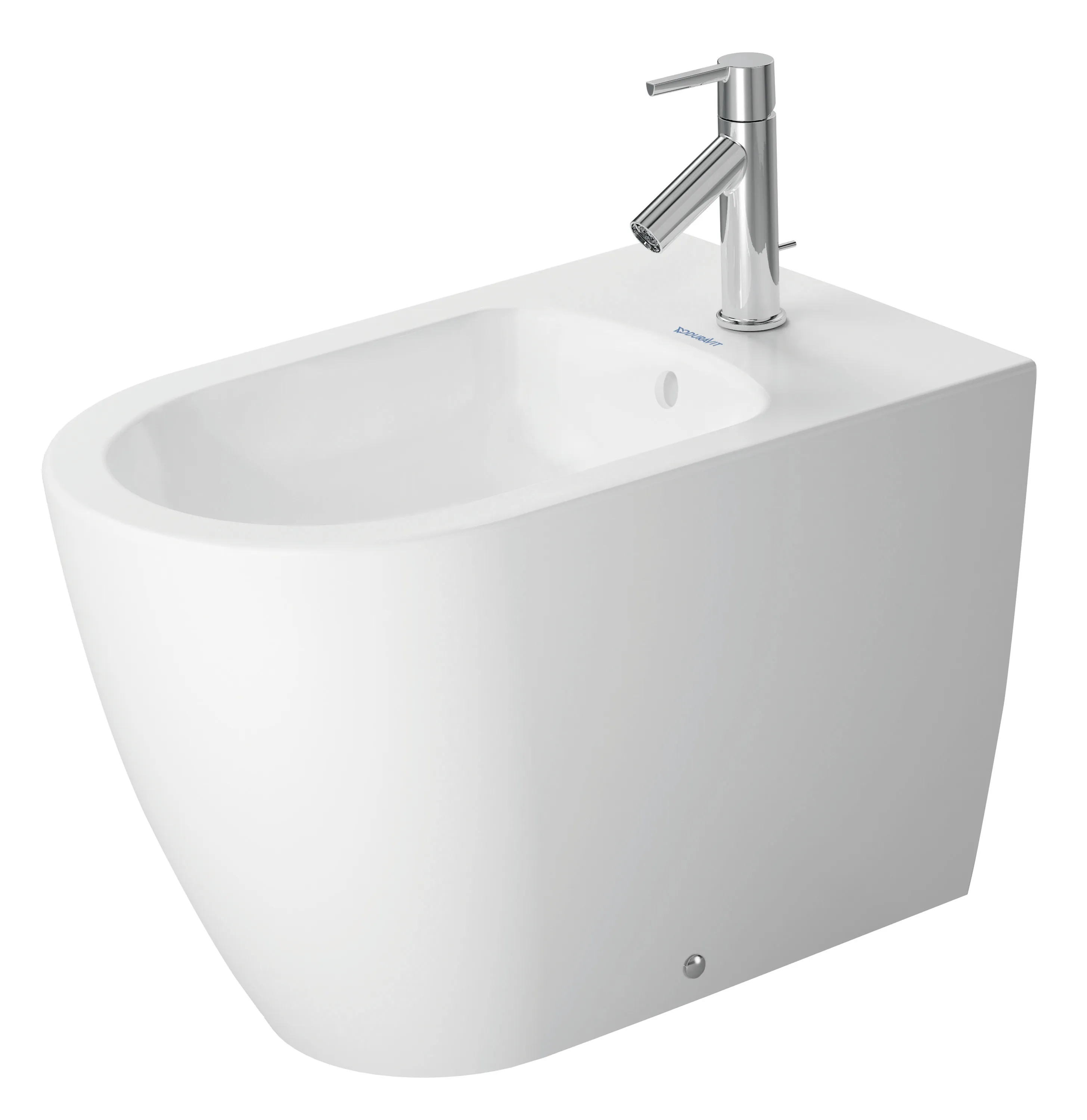 Duravit Stand-Bidet back to wall „ME by Starck“, Befestigung sichtbar 37 × 60 × 40 cm in Weiß Seidenmatt