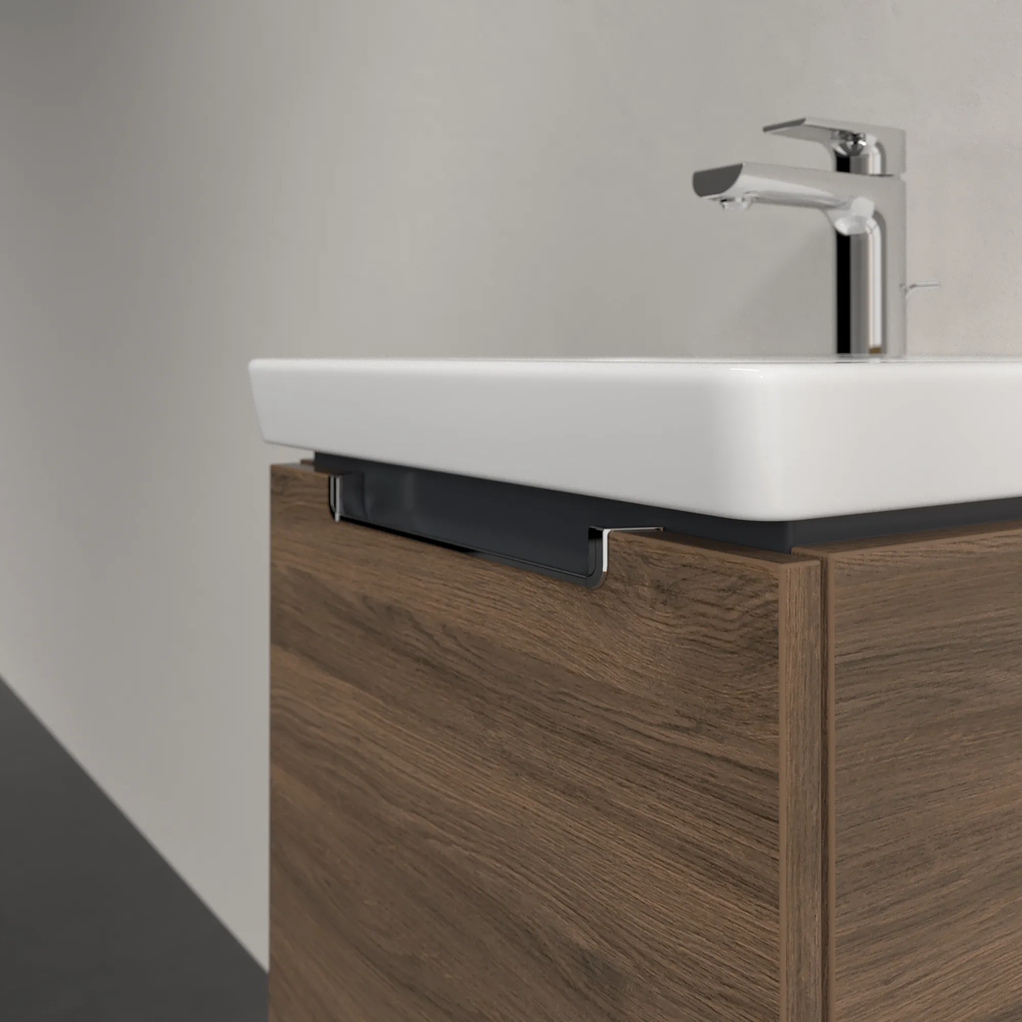 Villeroy & Boch Waschbeckenunterschrank Subway 2.0, Arizona Oak, 440x420x352 mm, eckig, mittige Wanneneinbauposition, SoftClosing, 1 Auszug Villeroy & Boch Waschbeckenunterschrank Subway 2.0, Arizona Oak, 440x420x352 mm, eckig, mittige Wanneneinbauposition, SoftClosing, 1 Auszug