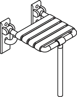 Klappsitz „Serie 801“ in Anthrazitgrau