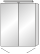 Sanipa Spiegelschrank „Milla“ 60 × 75 × 14,9 cm in Macchiato-Matt