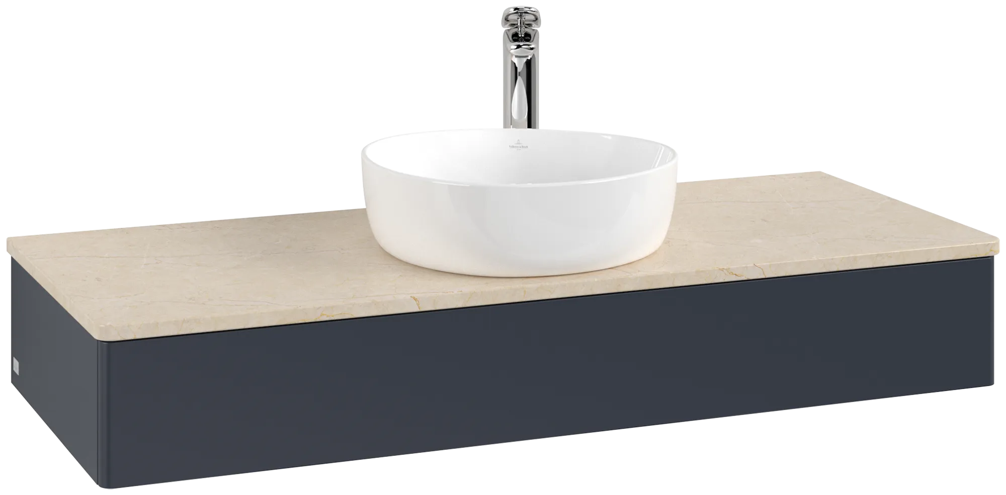 Villeroy & Boch Antao Waschbeckenunterschrank L10_5 1200x190x500mm Midnight Blue Matt Lacquer