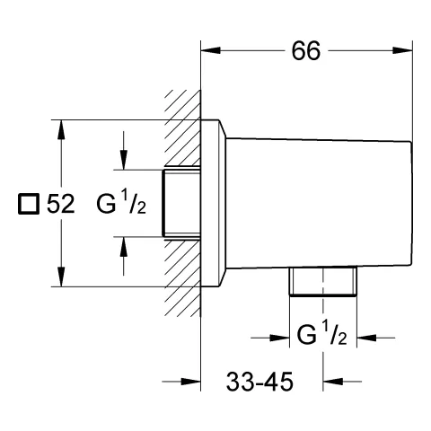 Grohe Allure Brilliant Wandanschlussbogen 26850, Außengewinde ½, eigensicher, Metall, chrom Grohe Allure Brilliant Wandanschlussbogen 26850, Außengewinde ½, eigensicher, Metall, chrom